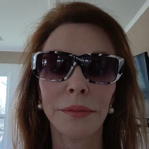 Cute Geometric Black And White Sunglasses